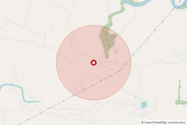 Map showing approximate area covered by Pincode 402107 — Ambeghar Bo, Raigad