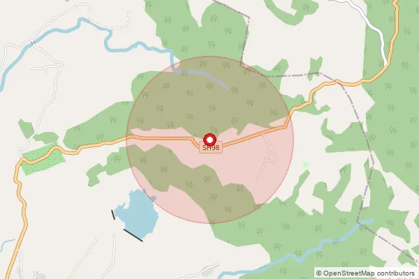 Map showing approximate area covered by Pincode 402110 — Galsure Bo, Raigad