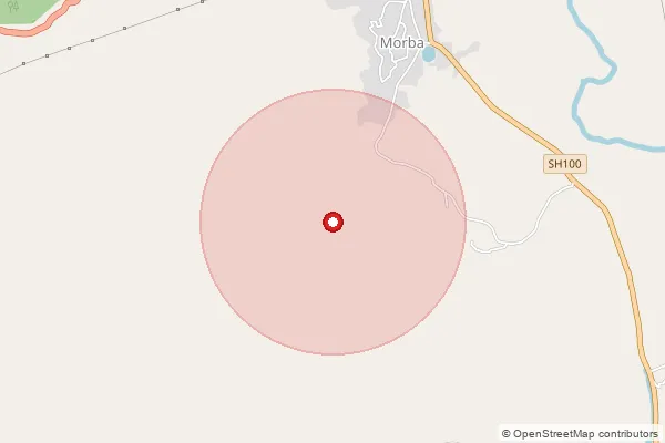 Map showing approximate area covered by Pincode 402117 — Degaon Bo, Raigad