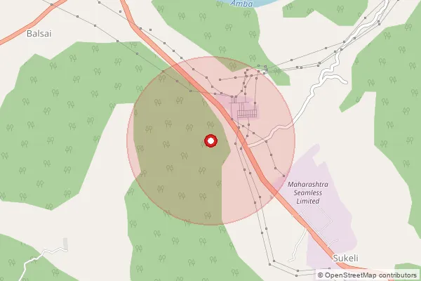 Map showing approximate area covered by Pincode 402126 — Pipenagar So, Raigad