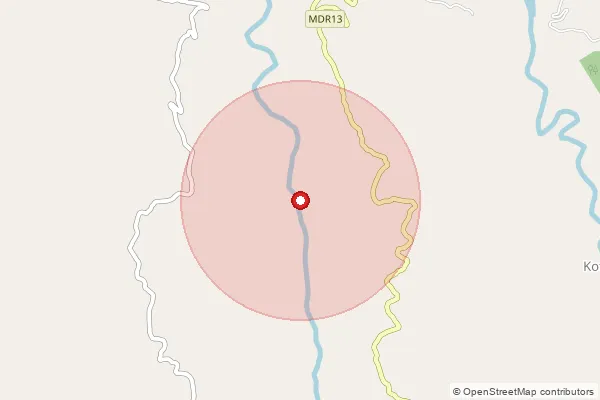 Map showing approximate area covered by Pincode 402303 — Golegani Bo, Raigad