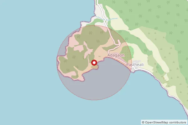 Map showing approximate area covered by Pincode 402403 — Sarve Bo, Raigad