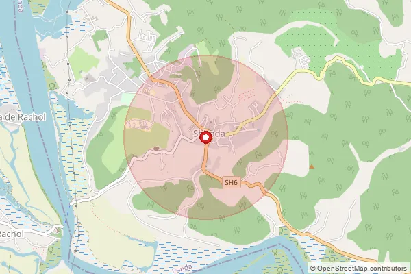 Map showing approximate area covered by Pincode 403103 — Shiroda S.O (South Goa), South Goa