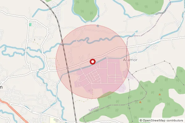 Map showing approximate area covered by Pincode 403723 — Velim S.O, South Goa