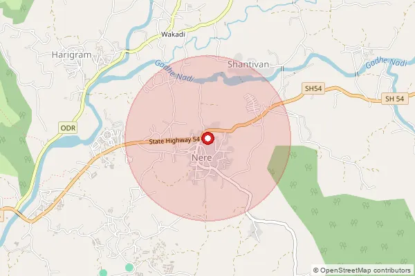 Map showing approximate area covered by Pincode 410210 — Kharghar S.O, Raigad
