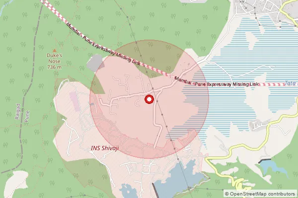 Map showing approximate area covered by Pincode 410402 — Kurwande B.O, Pune