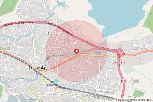 Map showing approximate area covered by Pincode 410403 — Kaivalyadham S.O, Pune