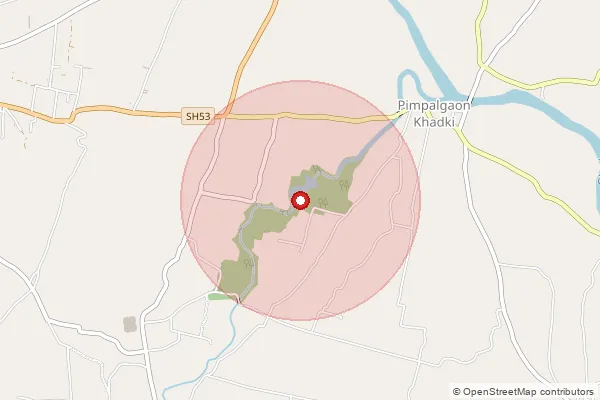 Map showing approximate area covered by Pincode 410503 — Vadgaon Kashimbeg B.O, Pune