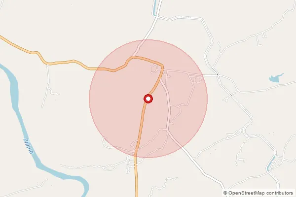 Map showing approximate area covered by Pincode 410505 — Amboli B.O, Pune