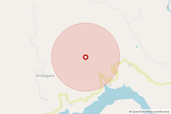 Map showing approximate area covered by Pincode 410509 — Phulawade B.O, Pune