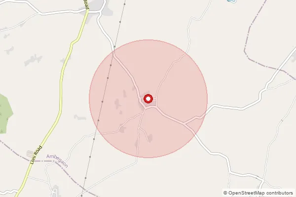 Map showing approximate area covered by Pincode 410510 — Savindane B.O, Pune