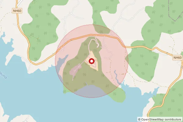 Map showing approximate area covered by Pincode 410513 — Tiwai Hills B.O, Pune