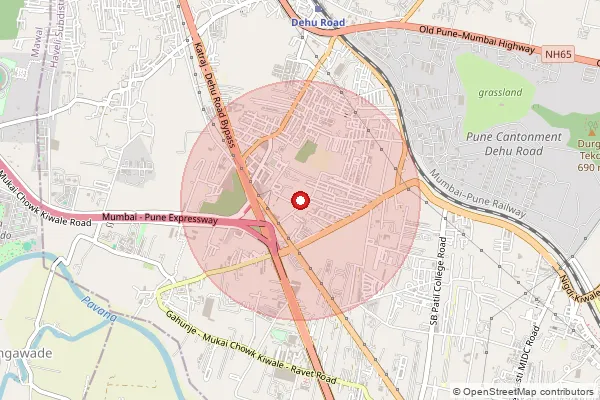 Map showing approximate area covered by Pincode 411044 — Yamunanagar S.O, Pune