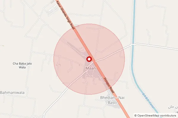 Map showing approximate area covered by Pincode 411057 — Maan S.O, Pune