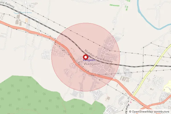 Map showing approximate area covered by Pincode 412106 — Bhoyare B.O, Pune