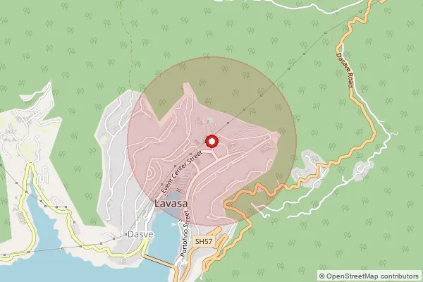 Map showing approximate area covered by Pincode 412107 — Kadve B.O, Pune