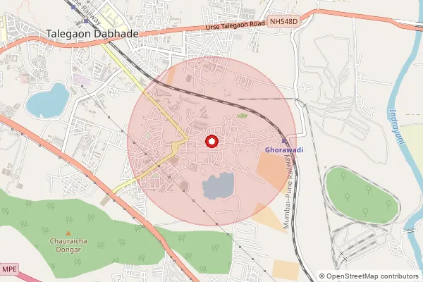 Map showing approximate area covered by Pincode 412109 — Sadumbre B.O, Pune