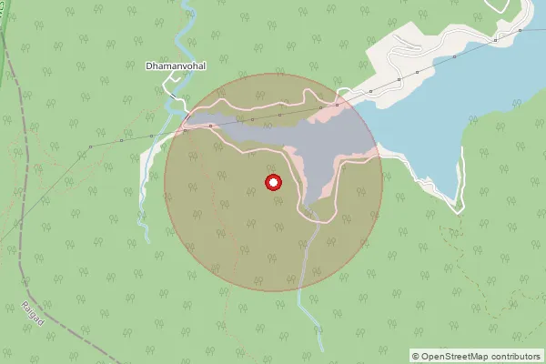 Map showing approximate area covered by Pincode 412112 — Dasve Lavasa S.O, Pune