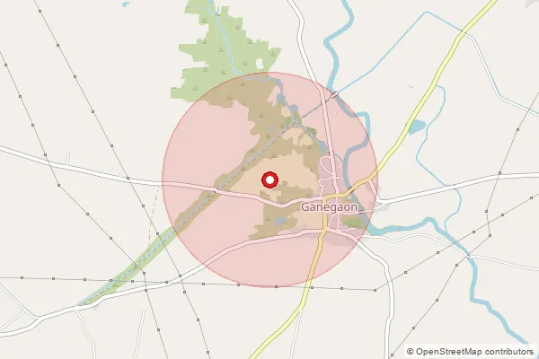 Map showing approximate area covered by Pincode 412209 — Bhamburde B.O, Pune
