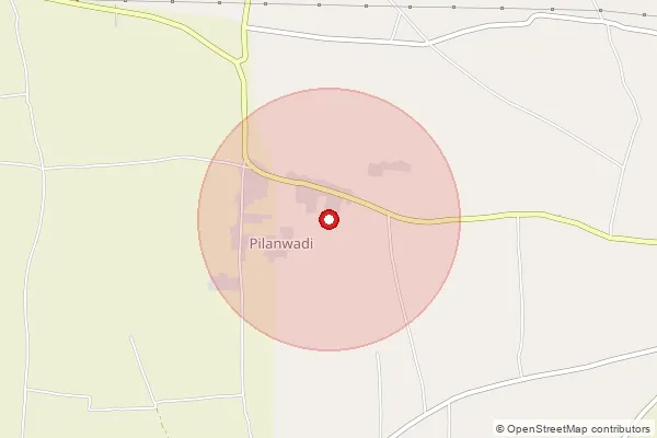Map showing approximate area covered by Pincode 412220 — Karegaon B.O, Pune