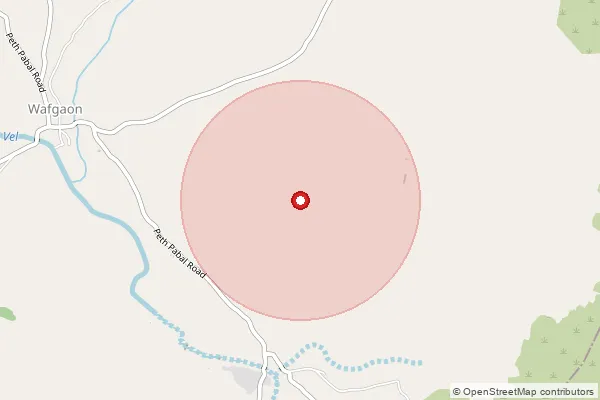 Map showing approximate area covered by Pincode 412405 — Gawadewadi B.O, Pune