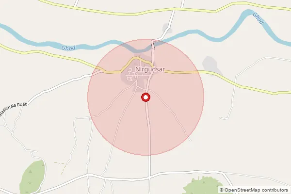 Map showing approximate area covered by Pincode 412406 — Pargaon Tarfe Avasari B.O, Pune