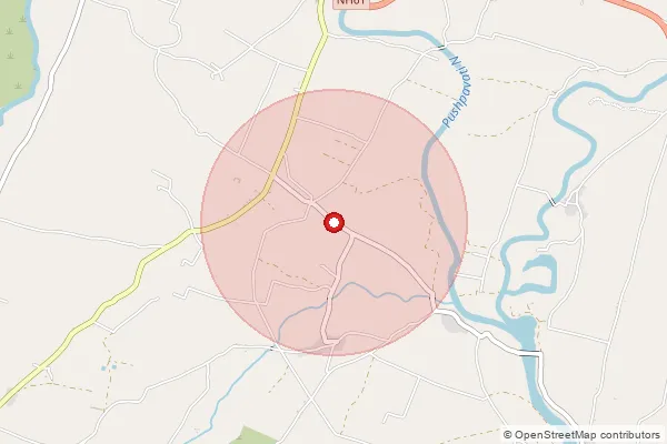 Map showing approximate area covered by Pincode 412409 — Chilewadi B.O, Pune