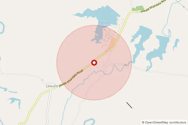 Map showing approximate area covered by Pincode 412802 — Dhawad Wadi B.O, Satara