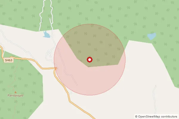 Map showing approximate area covered by Pincode 412804 — Kanur B.O, Satara