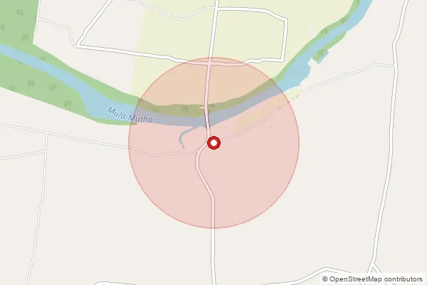 Map showing approximate area covered by Pincode 413102 — Baramati H.O, Pune