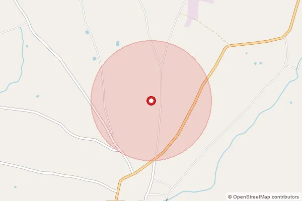 Map showing approximate area covered by Pincode 413205 — Chondi B.O, Ahmednagar