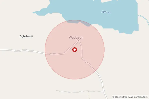 Map showing approximate area covered by Pincode 413213 — Narkhed B.O, Solapur