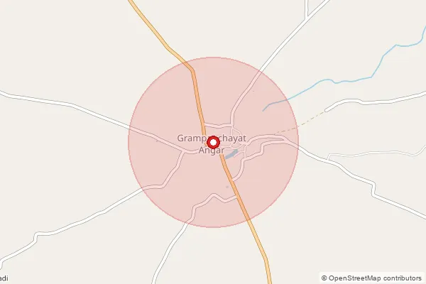 Map showing approximate area covered by Pincode 413214 — Bitle B.O, Solapur