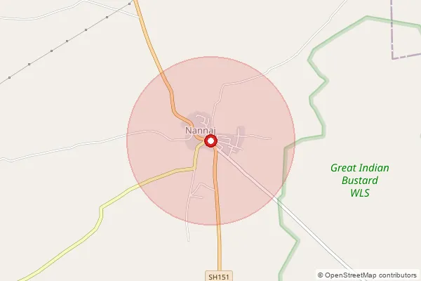 Map showing approximate area covered by Pincode 413222 — Darfalbibi B.O, Solapur