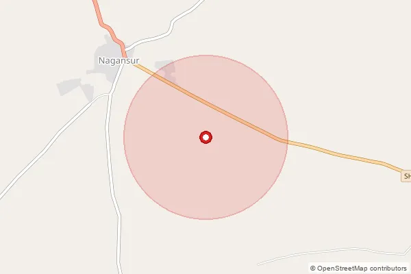 Map showing approximate area covered by Pincode 413227 — Gaudgaon B.O, Solapur