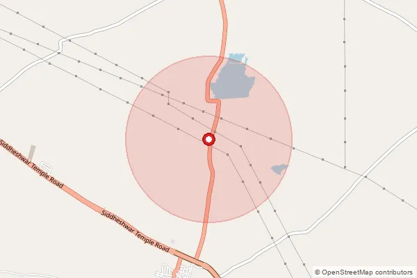 Map showing approximate area covered by Pincode 413228 — Karjal B.O, Solapur