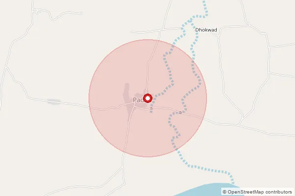 Map showing approximate area covered by Pincode 413249 — Rakshas Bhuwan Tamba B.O, Beed