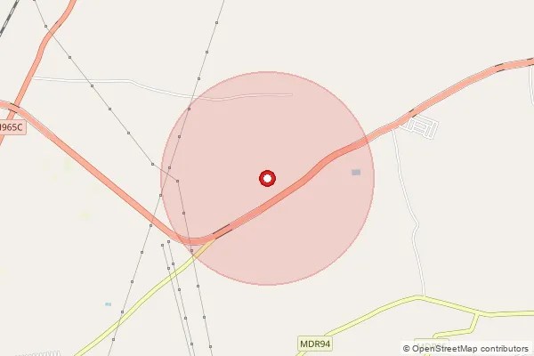 Map showing approximate area covered by Pincode 413304 — Pandharpur H.O, Solapur