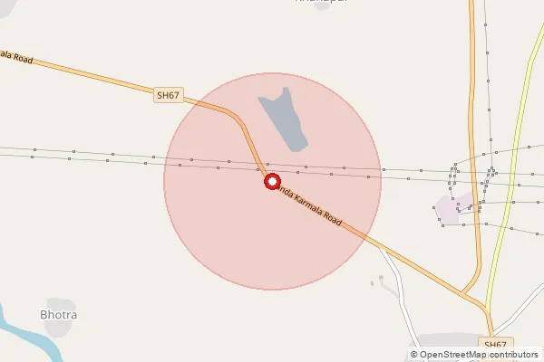 Map showing approximate area covered by Pincode 413502 — Ida Pida B.O, Osmanabad