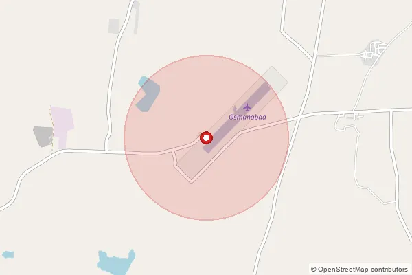 Map showing approximate area covered by Pincode 413508 — Dhoki S.O, Osmanabad