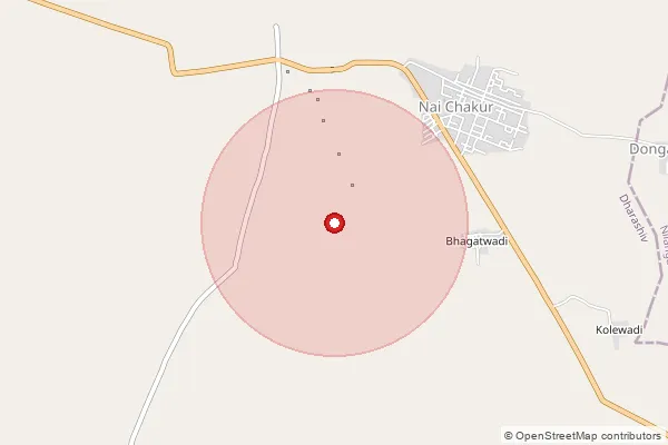 Map showing approximate area covered by Pincode 413513 — Chapoli B.O, Latur