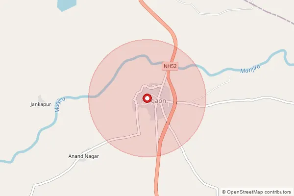 Map showing approximate area covered by Pincode 413526 — Hatola B.O, Osmanabad