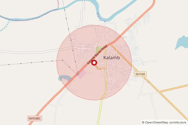 Map showing approximate area covered by Pincode 413528 — Awad Shirpura B.O, Osmanabad