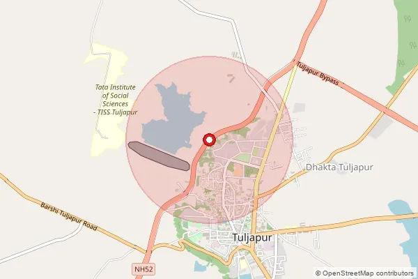 Map showing approximate area covered by Pincode 413601 — Barul B.O, Osmanabad