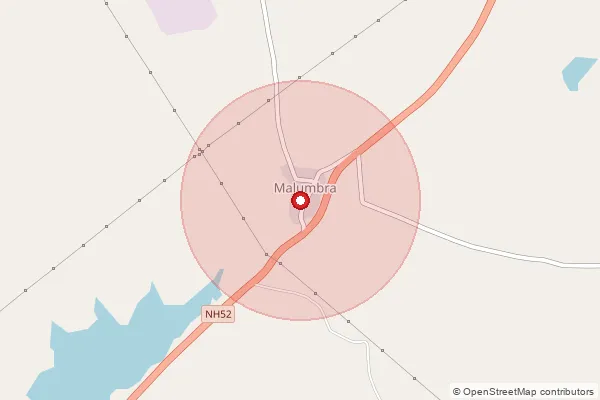 Map showing approximate area covered by Pincode 413623 — Sangvi Kati B.O, Osmanabad