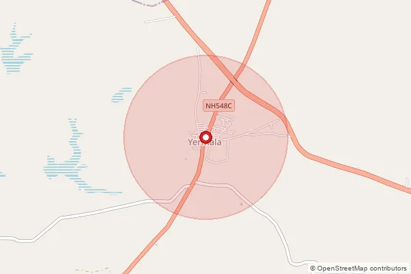 Map showing approximate area covered by Pincode 413626 — Terkheda S.O, Osmanabad