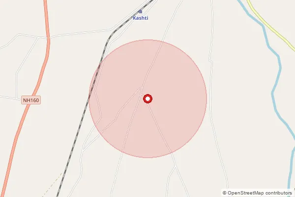 Map showing approximate area covered by Pincode 413701 — Adhalgaon B.O, Ahmednagar