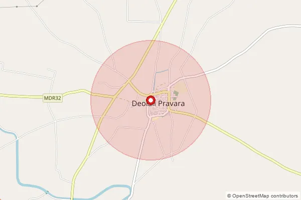 Map showing approximate area covered by Pincode 413716 — Taklimiya B.O, Ahmednagar