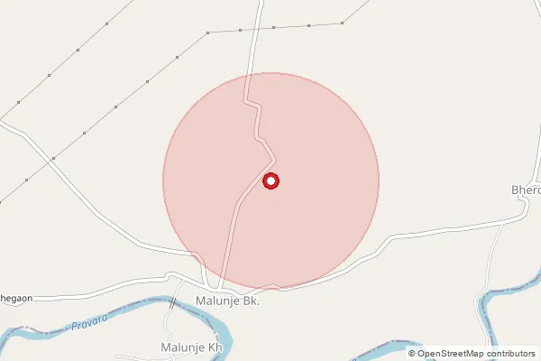 Map showing approximate area covered by Pincode 413721 — Pathare Kd B.O, Ahmednagar