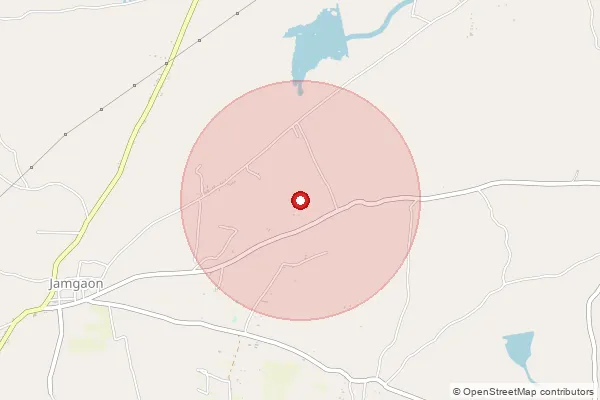 Map showing approximate area covered by Pincode 414103 — Daithane Gunjal B.O, Ahmednagar